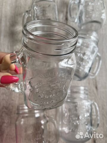 Новые прозрачные кружки 6шт