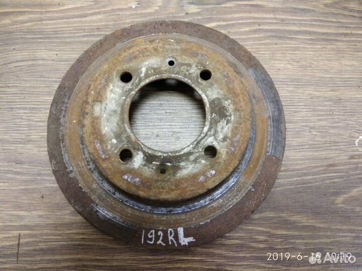 Диск тормозной задний Hyundai Elantra XD G4FD 2004