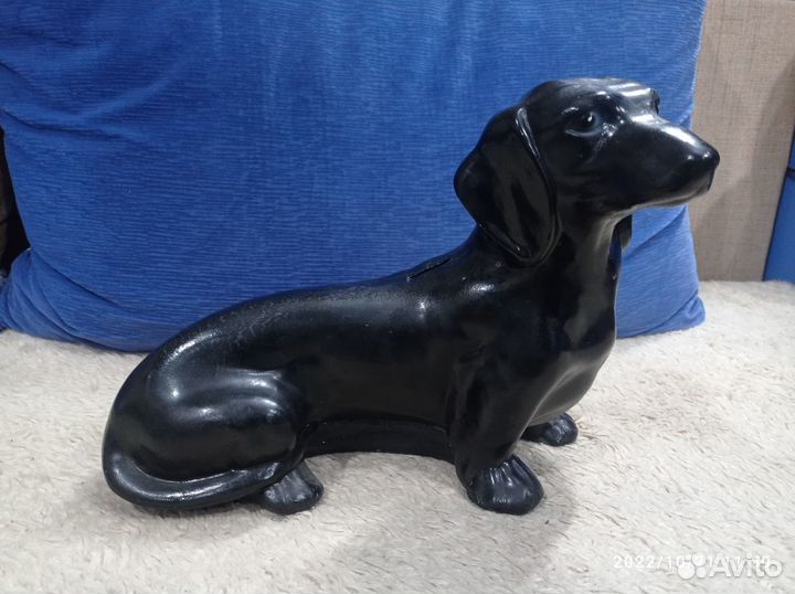 Старинная копилка собака