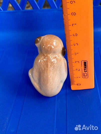 Статуэтка Обезьяна с мячом, лфз, СССР