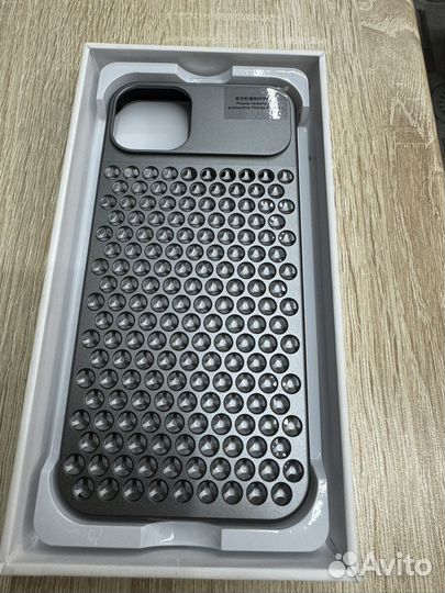 Чехол металлический на Айфон 15 Плюс