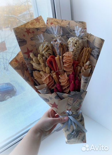 Съедобные мужские букеты