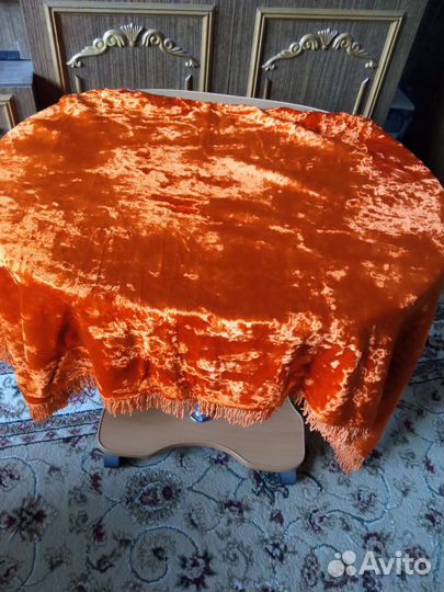 Скатерть бархатная СССР