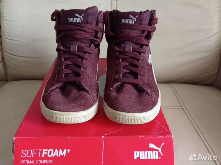 Кроссовки Puma для девочки 35,5р.утепленные