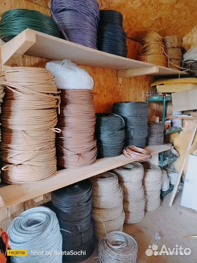 Искусственный полиротанг для плетения