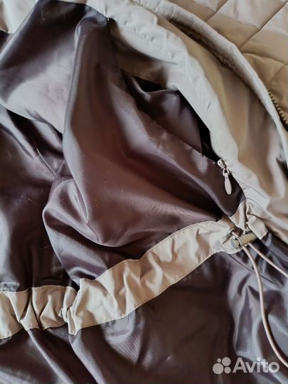 Стеганое пальто -бомбер