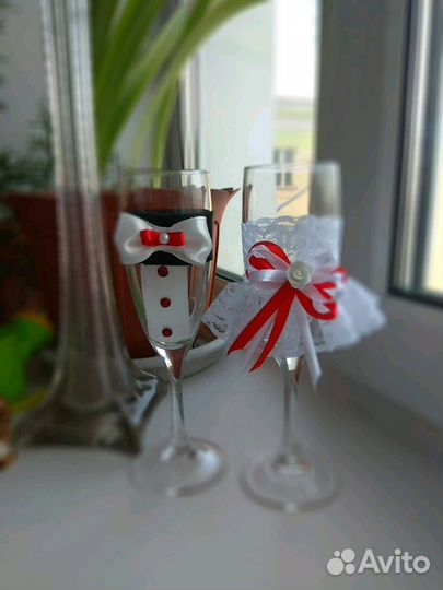 Бокалы для молодоженов на свадьбу