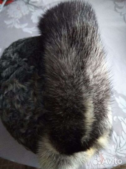 Женская шапка каракуль с норкой 57р, новая