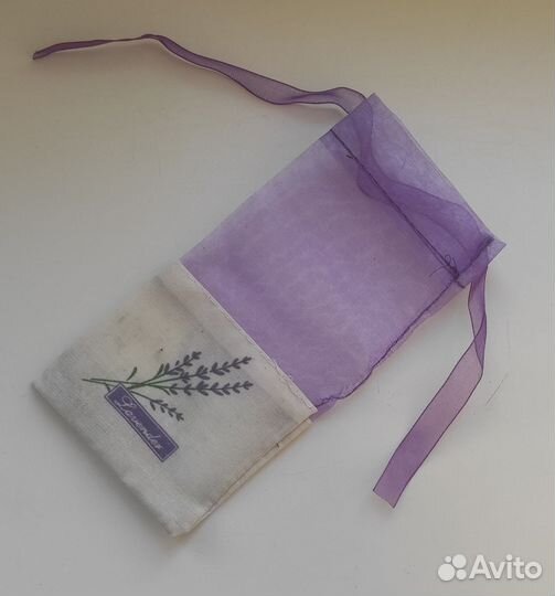 Мешочек для Саше, украшений с узором лаванды