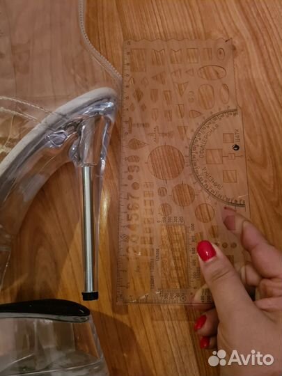 Стрипы ботинки прозрачные 35 размер, каблук 15 см