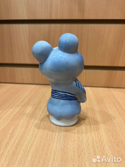 Олимпийский Мишка 1980 фарфор/гжель