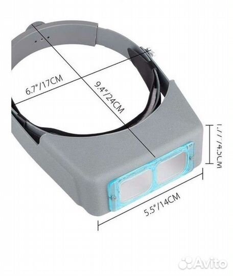 Бинокулярные очки из стекла