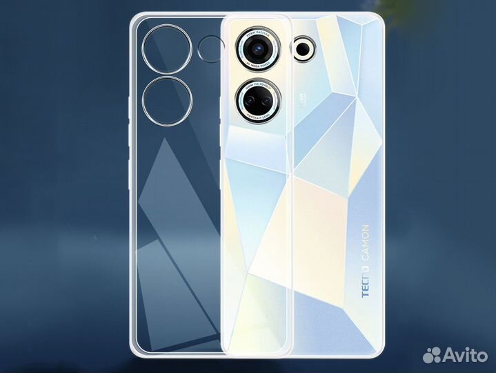 Прозрачные чехлы на Tecno Camon 20 / 20 Pro