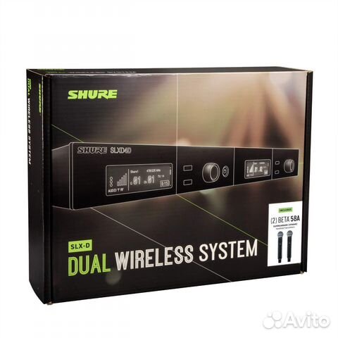 Двухканальный ресивер shure slxd24D/SM58 H56