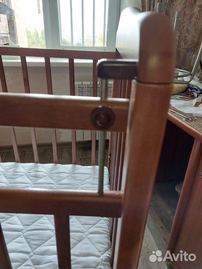 Детская кровать с маятником,ортоп матр. и подарком