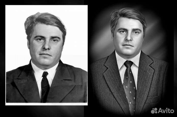 Ретушь фотографий на памятник/ ретушер удаленно