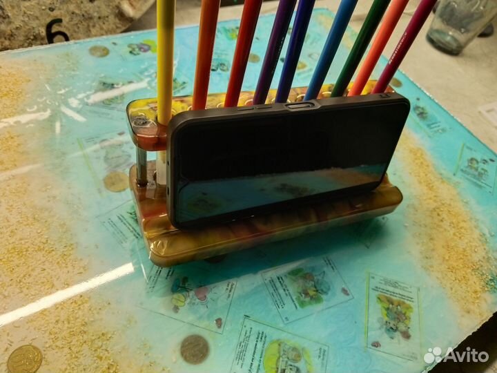 Органайзер для канцелярии + под-ка д. смартфона