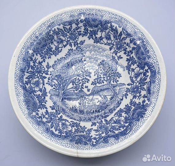 Тарелка старинная винтажная антикварная