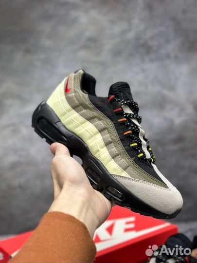 Кроссовки Nike Air Max 95 khaki lime