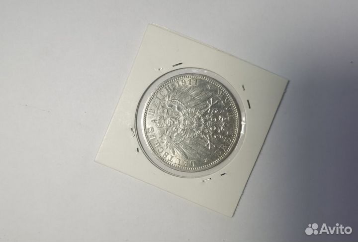 Нумизматика 3 марки 1911 г. Пруссия (А)