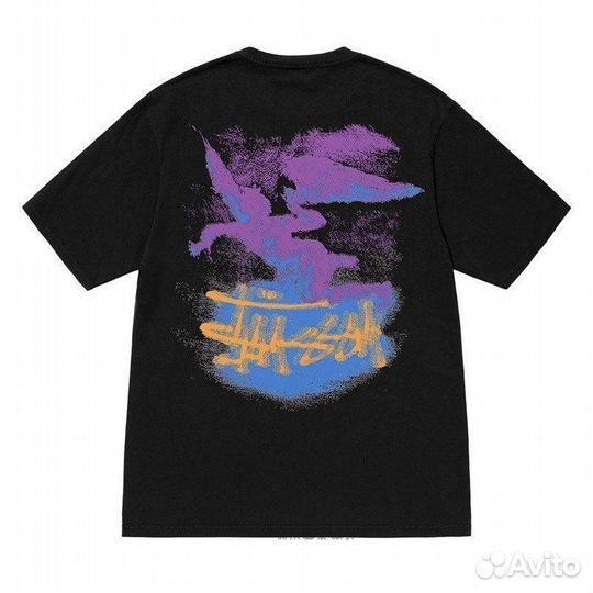 Футболка Stussy Paint Черная