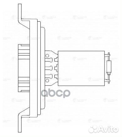 Резистор вентилятора отопителя LFR0322 luzar