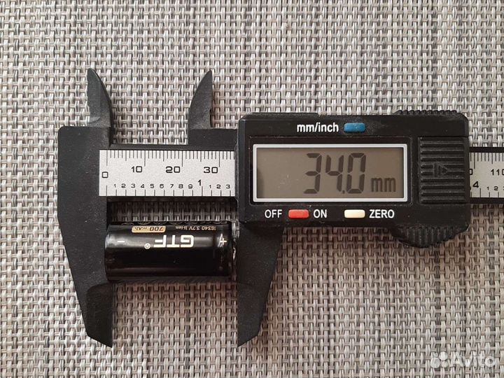 Аккумулятор 16340 / CR123 / CR123A / GTF 700 мАч