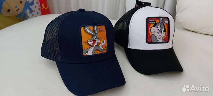 Кепка бейсболка сеткой с персонажами Дисней синяя