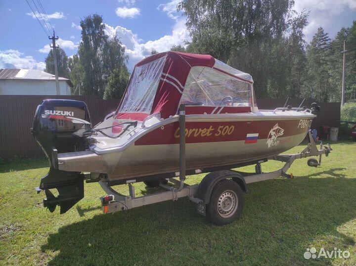 Продается катер Corvet 500 с мотором suzuki DF 70