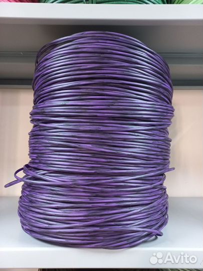 Ротанг цвет Сирень с чёрным (Гатчина) гладкий 6 мм