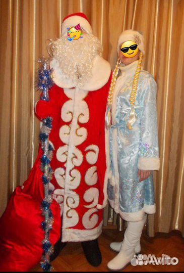 Костюм деда мороза, снегурочки