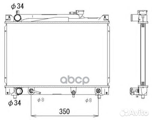 Радиатор двигателя 53289 NRF