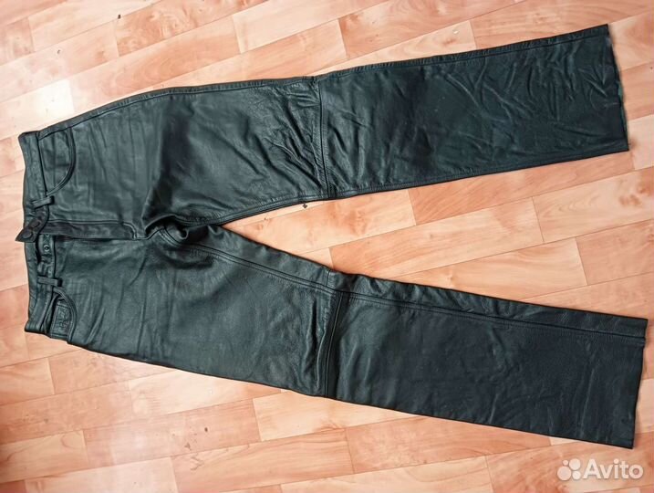 Брюки мужские кожаные