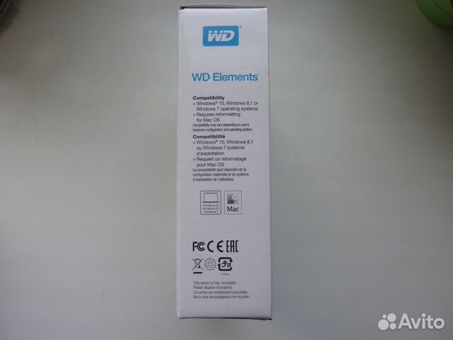 Внешннй диск WD Elements 4 Тб новый