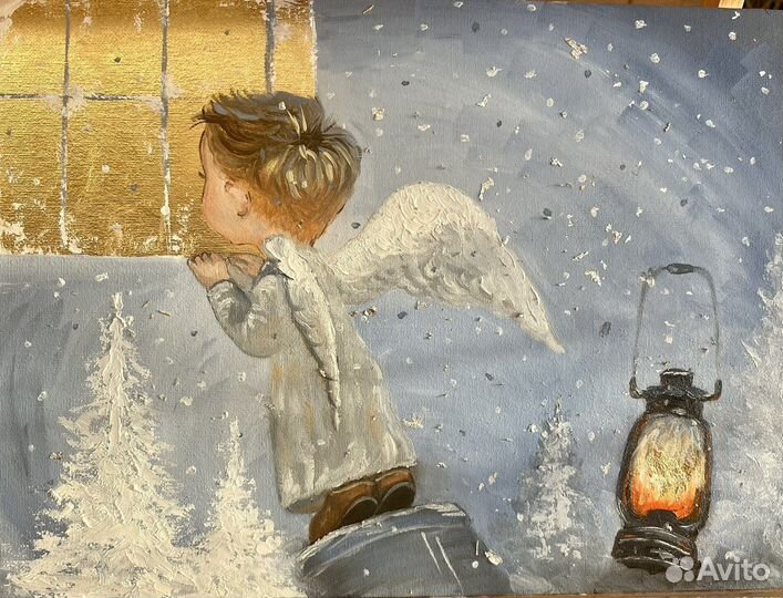 Интерьер дома, детской - картина маслом Ангел