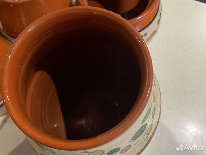 Горшок керамический и крынка времен СССР