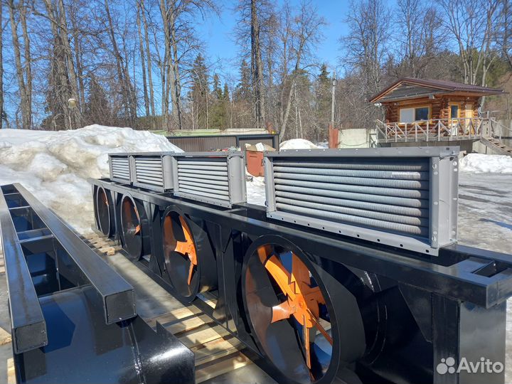 Сушильная камера для древесины - калориферы