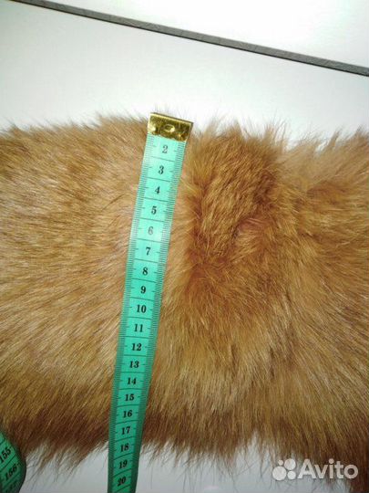 Воротник песцовый, коричневый