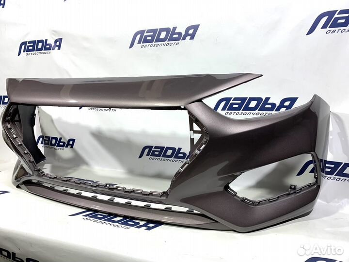 Бампер Hyundai Solaris(17) передний Коричневый S4N