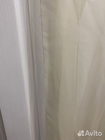 Готовая тюль бежевая органза