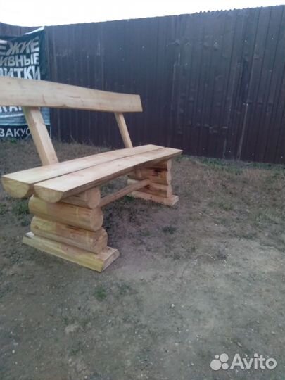 Садовая мебель из кругляка