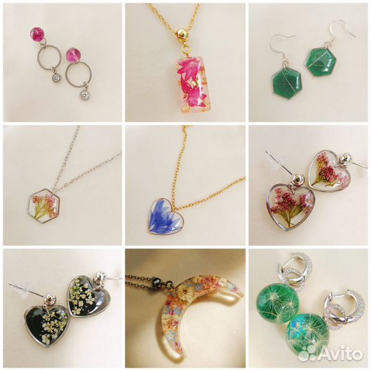 Серьги из эпоксидной смолы