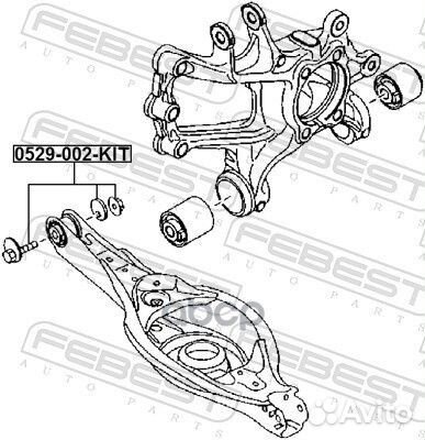 Болт с эксцентриком (ремкомплект) mazda axela S