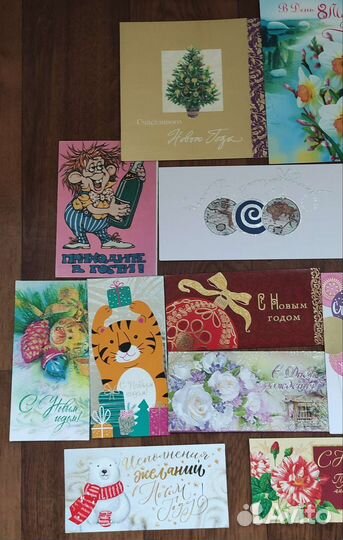 Открытки и конверты для денег набор 19 шт