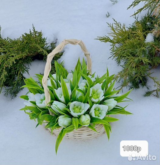 Подснежники из мыла ручной работы