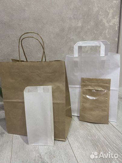 Бумажные пакеты, дой-пак с зип