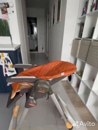 Стульчик высокий Chicco Polly 2в1 wood friends