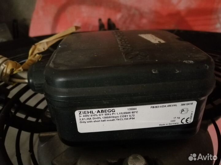 Вентиляторы ziehl abegg