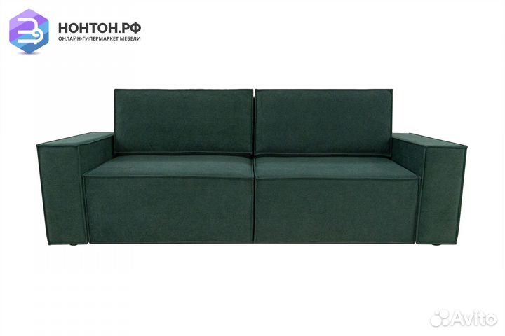 Диван еврокнижка Лофт зеленый