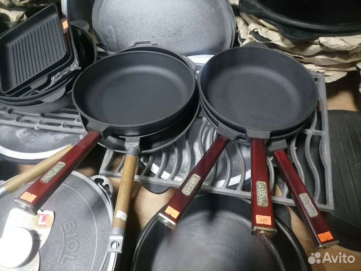 Сковорода чугунная, сковорода-гриль